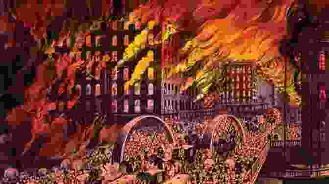 A Panoramic View Of Chicago Engulfed In Flames During The Great Fire Of 1871 Heat Wave: A Social Autopsy Of Disaster In Chicago