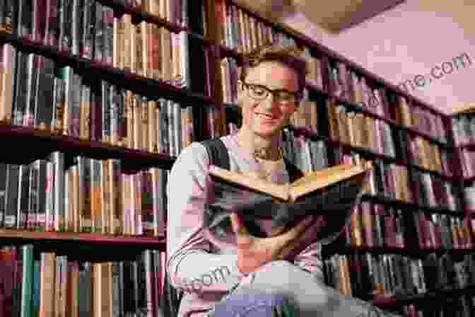 An Image Of A Person In A Library, Reading A Book Surrounded By Bookshelves Cognition And The Built Environment