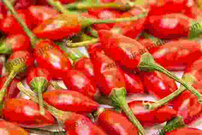 Close Up Of Fiery Piri Piri Peppers, Essential To Portuguese Cuisine The Food Of Portugal: How Portugal Impacted World Foods: Traditional Portuguese Food