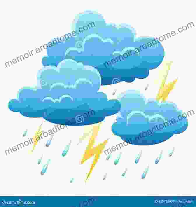 Weather Forecast Illustration Showing Clouds, Rain, And Lightning Basic Illustrated Weather Forecasting (Basic Illustrated Series)